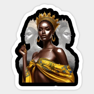 Afrocentric Queen Reflections Sticker